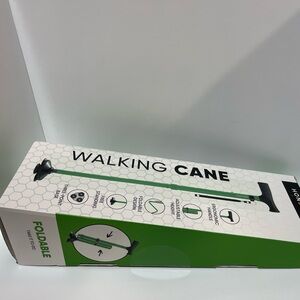 Green Foldable Walking Cane by Honeybull